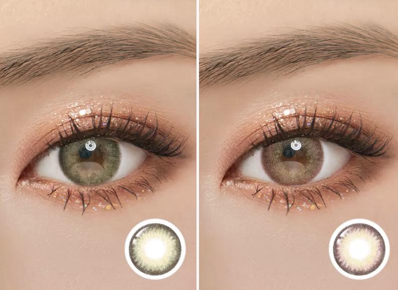 Lenstown Romantea Paris KhakiGray - 月con (2P)