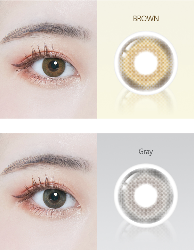 Lenstown Breeze2 Gray - 月con (2P)