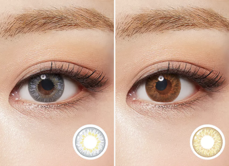 Lenstown PeachPinky Gray - 月con (2P)