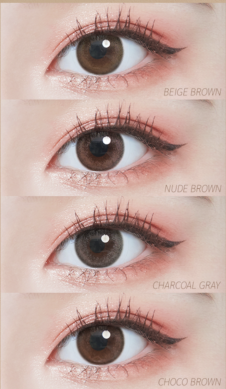 Lenstown Cookiean2 Charcoal Gray - 月con (2P)