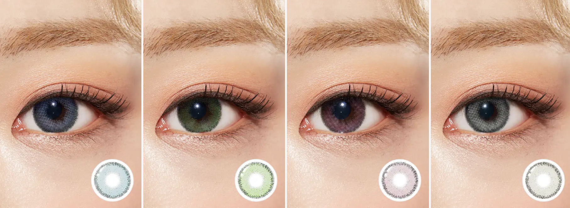 Lenstown A872 Gray - 月con (2P)