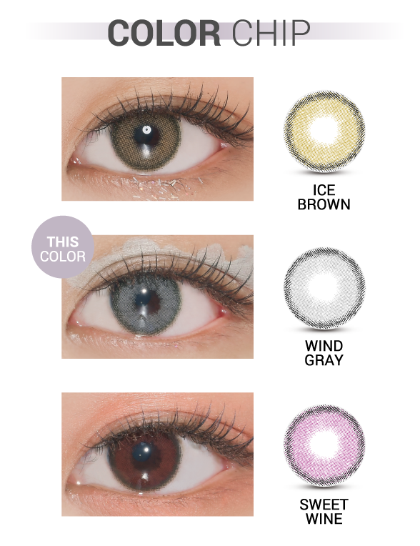 Ann365 Funny Ann Wind Gray - 月con (2p)