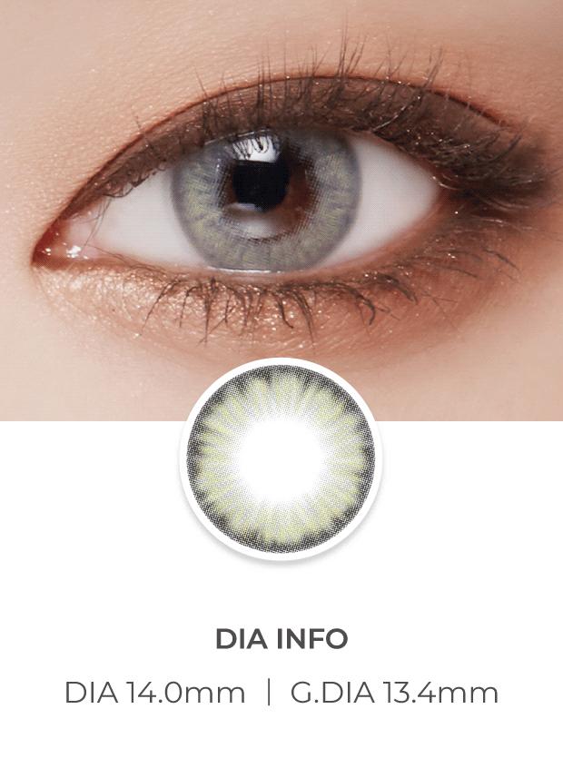 Lensvery Wonder Eye Deep Gray - 月con (2p)