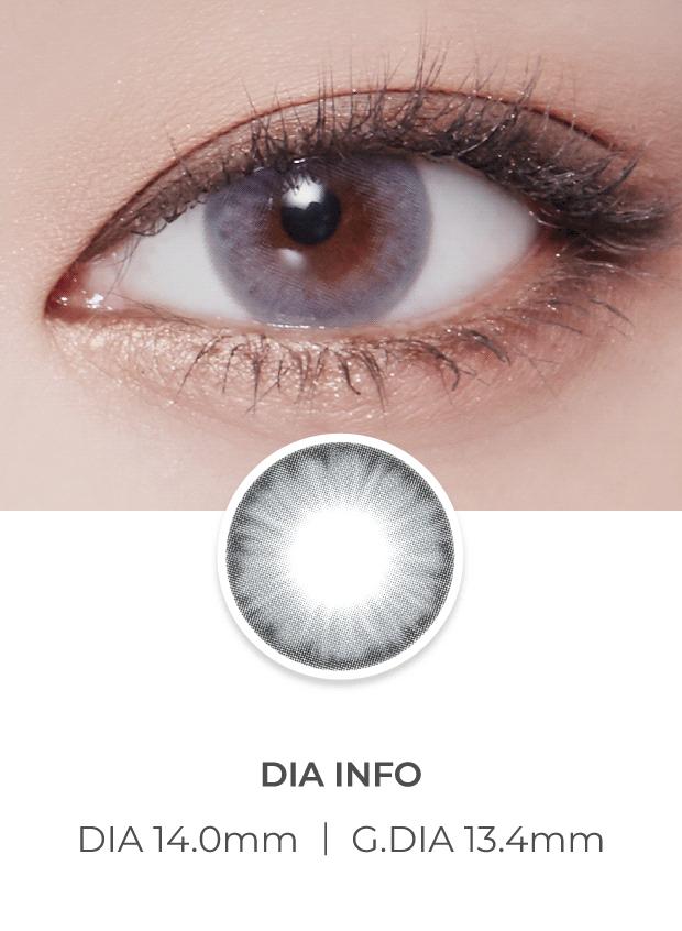 Lensvery Wonder Eye Light Gray - 月con (2p)