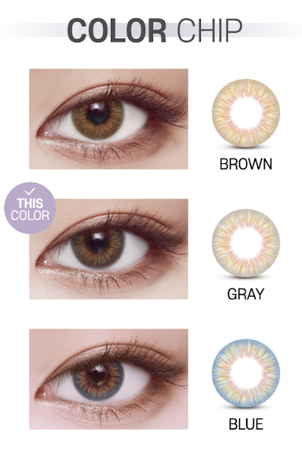 Lensvery Vellica Gray - 月con (2p)