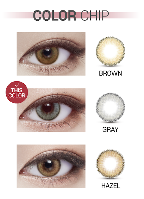 Lensvery Wonder Eye Circle Gray - 月con (2p)