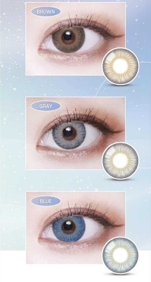 Lensvery Blendy Gray - 月con (2p)