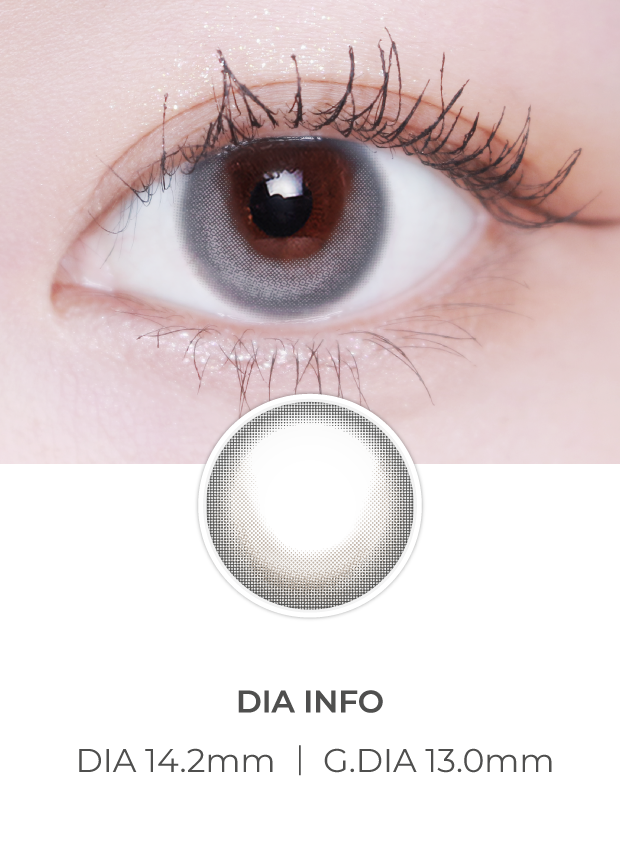 Lensvery RoseMoon Cotton Gray - 月con (2p)