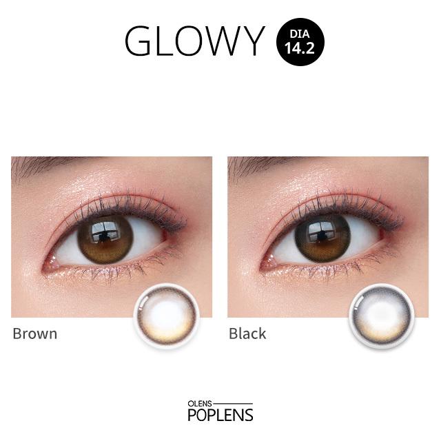 Olens Eyelighter Glowy 1Day Black(20P)